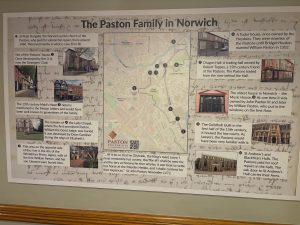 The Paston Family in Norwich Map