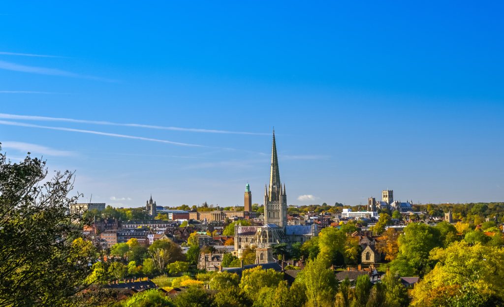 Norwich Cathedral in Norfolk's cultured capital
