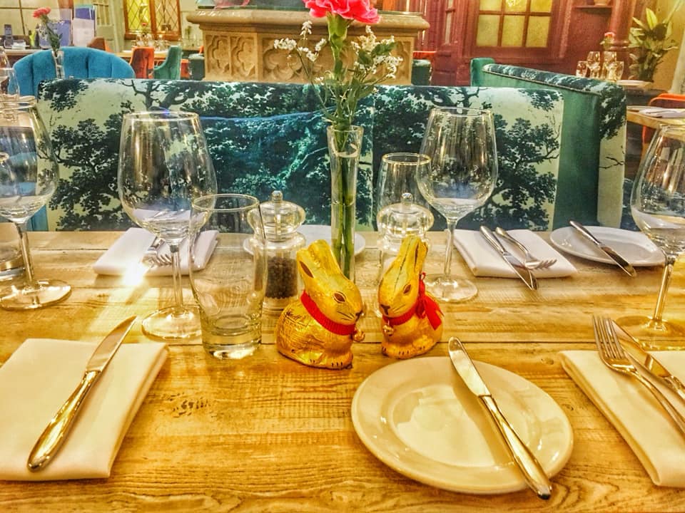 Easter Bunnies in the WinePress Restaurant