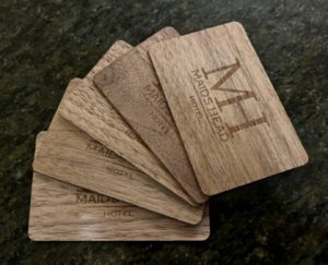 Wooden Hotel Key Cards
