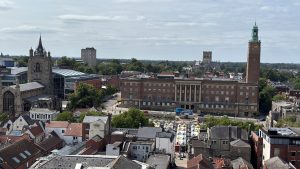 Royal Palace Reborn, view from Battlements of City Hall